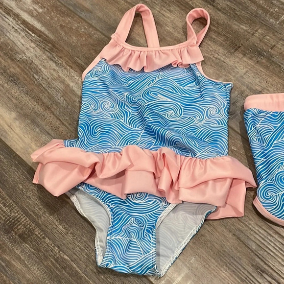 Little Bear Smocks Sibling Swim Set 3 & 5 yr old - Picture 1 of 8